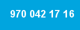 970 042 17 16 970 042 17 16